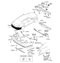 Diagram for 2015 Kia K900 Parking Assist Distance Sensor - 957203T0053D