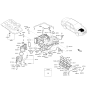 Diagram for Kia K900 Intake Manifold Gasket - 282153CFA0