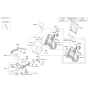 Diagram for 2017 Kia K900 Air Bag Control Module - 889203T500