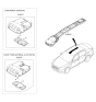 Diagram for Kia K900 Dome Light - 928103T150AYK