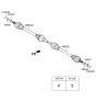 Diagram for 2016 Kia K900 Axle Shaft - 496003T100