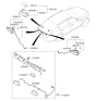 Diagram for 2016 Kia K900 Tailgate Handle - 812603T000