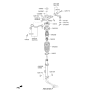 Diagram for Kia K900 Coil Spring Insulator - 546333T000