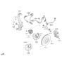 Diagram for 2015 Kia K900 Wheel Bearing - 517503T000