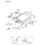 Diagram for 2015 Kia K900 Sun Visor - 852013T710TX