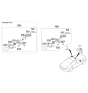 Diagram for 2017 Kia K900 Mirror Cover - 876163T000