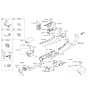 Diagram for Kia K900 Center Console Base - 846583T200WK