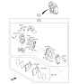 Diagram for 2015 Kia K900 Brake Pad Set - 581013TA50