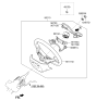 Diagram for 2015 Kia K900 Steering Wheel - 561003T710WK