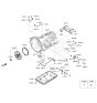 Diagram for Kia Transmission Pan - 452804F300