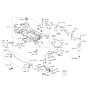 Diagram for Kia K900 Sway Bar Bracket - 555153S000