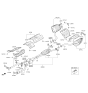 Diagram for 2013 Kia Optima Hybrid Exhaust Hanger - 287613M200