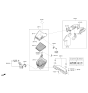 Diagram for Kia K900 Air Filter Box - 281113M300