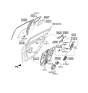 Diagram for Kia K900 Door Lock Actuator - 814103T111