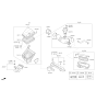 Diagram for 2015 Kia K900 Air Filter Box - 281103M150