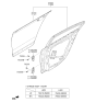 Diagram for 2016 Kia K900 Door Hinge - 794303N000