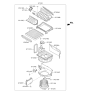 Diagram for Kia K900 Blower Motor - 971133T000