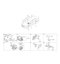 Diagram for 2015 Kia K900 Parking Assist Distance Sensor - 958903T510