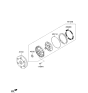 Diagram for Kia K900 Torque Converter - 451004E030