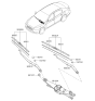 Diagram for Kia K900 Wiper Blade - 983503T000