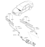 Diagram for 2017 Kia K900 Wiper Motor - 981003T000