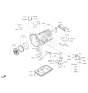 Diagram for 2015 Kia K900 Transfer Case Mount - 452104E010