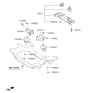 Diagram for 2015 Kia K900 Transfer Case Mount - 218303T000