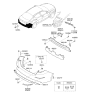 Diagram for Kia Optima Bumper - 866112T500