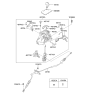 Diagram for Kia Optima Automatic Transmission Shifter - 467002T500