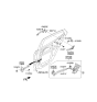 Diagram for 2012 Kia Optima Door Latch Cable - 814712T000