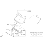 Diagram for 2011 Kia Optima Hybrid Windshield - 861112T120