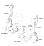 Diagram for 2011 Kia Optima Hybrid Seat Belt - 888102T51087