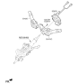 Diagram for Kia Optima Turn Signal Switch - 934102M115