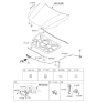 Diagram for 2011 Kia Optima Hybrid Lift Support - 811612T000