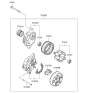 Diagram for 2014 Kia Optima Alternator - 373002G855