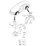 Diagram for 2015 Kia Optima Wheelhouse - 868112T500