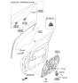 Diagram for Kia Window Motor - 824502T000