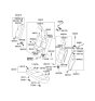 Diagram for 2007 Kia Spectra Seat Cushion - 891012F001193