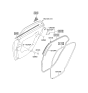 Diagram for 2009 Kia Spectra Weather Strip - 831202F00087