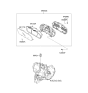 Diagram for Kia Spectra SX Instrument Panel Light Bulb - 9436926020