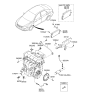 Diagram for 2011 Kia Soul Knock Sensor - 3925023900