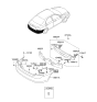 Diagram for 2008 Kia Spectra Bumper - 866112F500