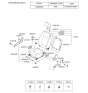 Diagram for 2007 Kia Spectra Seat Cover - 884712F121293