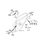 Diagram for Kia Spectra Front Door Striker - 813502F010