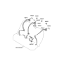 Diagram for 2009 Kia Spectra Seat Belt - 898602F50087