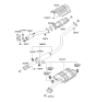 Diagram for 2008 Kia Spectra Exhaust Heat Shield - 287982F800