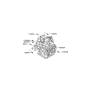 Diagram for Kia Spectra SX Transmission Assembly - 4500023340