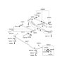 Diagram for 2006 Kia Spectra Sway Bar Kit - 555112F000