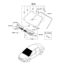 Diagram for 2007 Kia Spectra Windshield - 861102F130