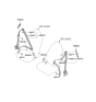 Diagram for Kia Spectra Seat Belt - 888302F50187